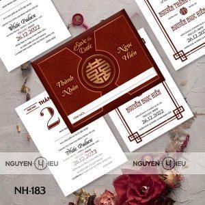 Thiệp cưới màu đỏ